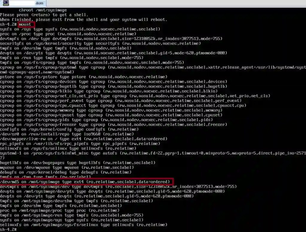 Check all mounted points