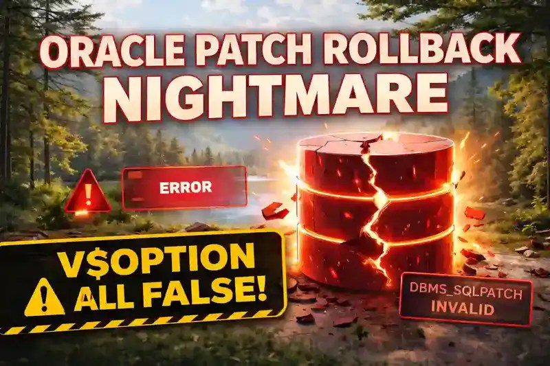 Oracle V$OPTION All False Error - Patch Rollback Nightmare